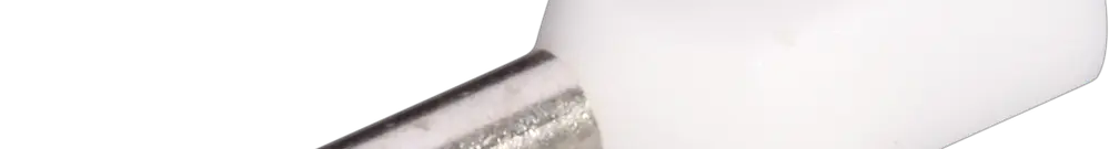 Embout de câble jumelé isolé 2×0.5mm²/8mm blanc 