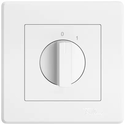 Interrupteur rotatif ENC EDIZIO.liv a.retrait 1P 0-1 p=40mm bc 
