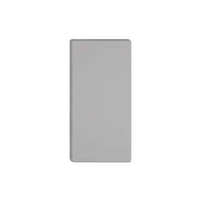 Poussoir 1/2 EDIZIO.liv Wiser avec SNAPFIX® horiz.sans symbole grc 