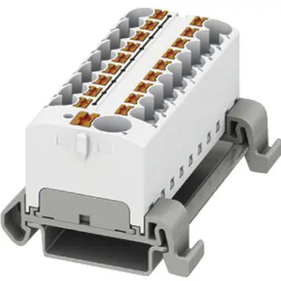 Verteilerblock PX PTFIX 10/18X4-NS35A WH 