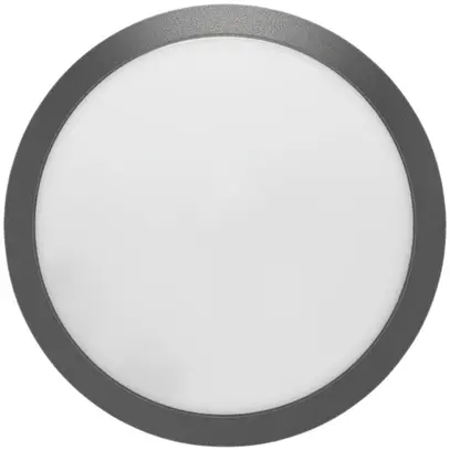 Plafoniera/lampada a muro LED ESSENTIEL 1000lm 10W HF Ø300mm antracite 