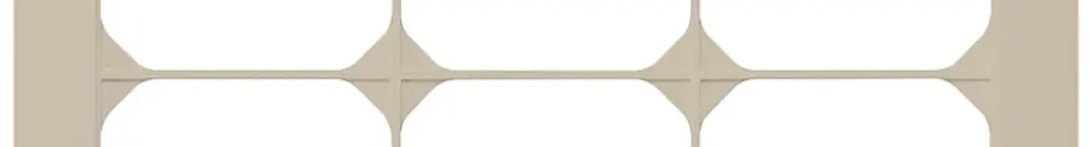 Cadre de recouvrement ENC kallysto.trend 4×3 beige 274×214mm 