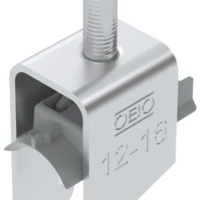 Fixation rapide BET 2056 pied à N matière synthétique 12…16mm 1×câble aluminium 