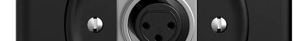 UP-Anschlussdose für XLR-Dose STANDARDdue, schwarz 