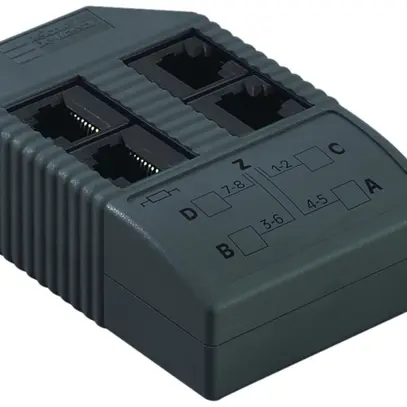 Distributore R&M RJ45/4×RJ45/u antracite 
