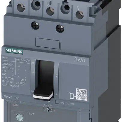 Interruttore di potenza Siemens SENTRON 3VA1 3L 22…32A Ii=10× N-25kA mt 