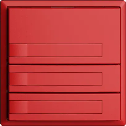 Poussoir ENC KNX 3× EDIZIOdue berry RGB sans LED avec insert papier 