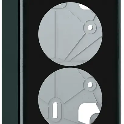 Kit di montaggio AP origin 2×1 orizzontale e verticale 88×148×54mm nero 