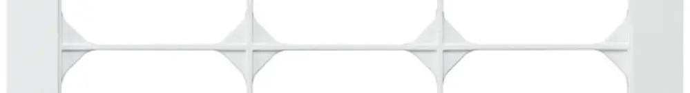 Telaio di copertura INC kallysto.trend 4×3 bianco 274×214mm 