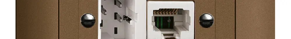 Presa INC xDSL RJ45/TT83 coffee ITplus EDIZIOdue con filtro 