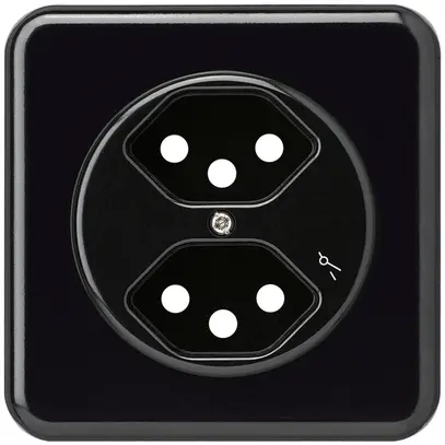 Kit frontal ENC basico 2×type 13/1 86×86mm noir 