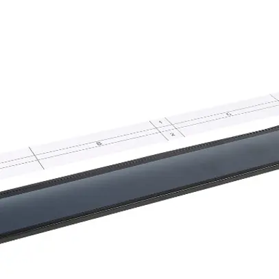 Kit porte frontale pour panneau Netscale 48, 100mm, 1UH, noir 