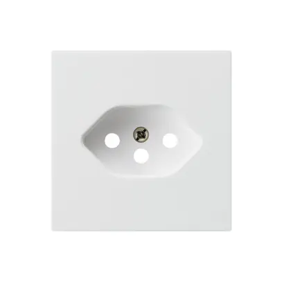 Plaque frontale kallysto T13 blanc 60×60mm pour prise T13 