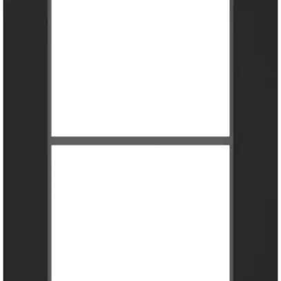 Abdeckrahmen SIDUS 2×1 schwarz 