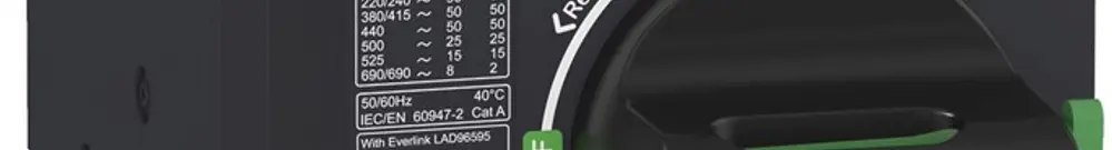 Démarreur moteur Tesys GV4P115B, 115A, thermique/magnétique, 25KA 