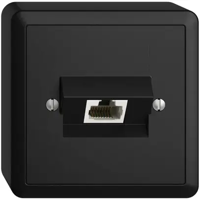 AP-Dose 1×RJ45/u 8P ITplus EDIZIOdue schwarz 