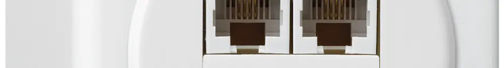 Scatola di raccordo AP basico 2×RJ45u bianco parallelo 