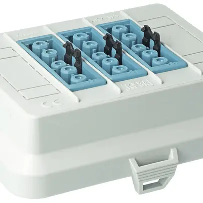 Pièce frontale AGRO AT6328, pour AK2, 3×GST18 5P DALI bleu, 125×100mm 