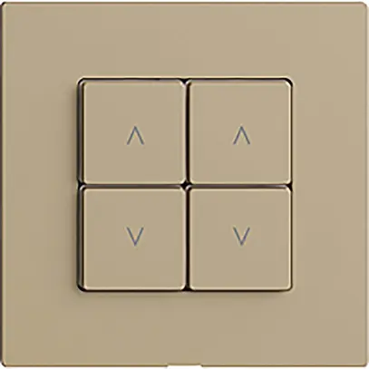 Stazione secondaria 2K/4T per interruttore tapparelle Edue Wiser sand 