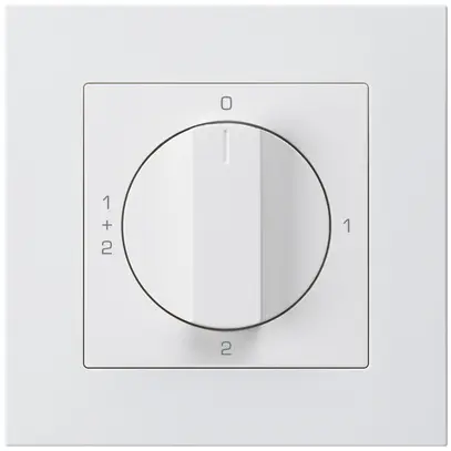 Interruttore rotativo INC kallysto.pro 1/1L bianco con manopola 