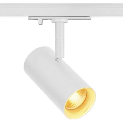 Projecteur LED SLV NOBLO SPOT PHASE 8.4W 450lm 920…930 36° VAR 1ph Ø50mm blanc 