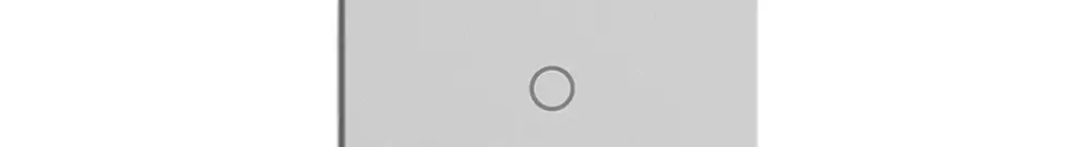 Poussoir 1/2 ENC Edue Wiser symbole O (hors) gris clair 