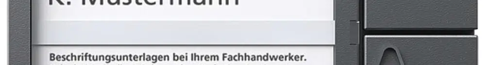 Modulo tasti bus Siedle, 2 etichette et 2 tasti 99×99×27mm, grigio 