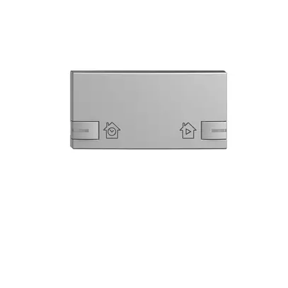 Bottone EDIZIOdue per zeptrionAIR interr.ora.c.desig.c.LED silver 