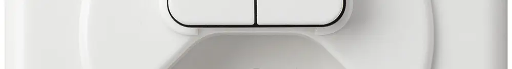 UP-Frontset basico 86×86mm weiss für Kleinkombi S1/Typ 13 mit Kinderschutz 