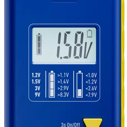 Testeur de piles VARTA LCD Digital avec 2×V13GA(LR44) bleu 
