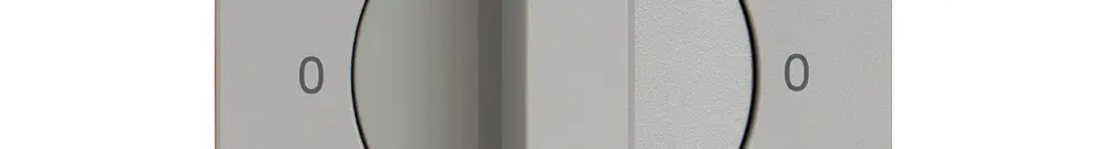 Montageset EDIZIO.liv SNAPFIX® f.Drehschalter m.Griff 0-Giorno-0-Notte hgu 