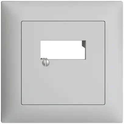Kit frontale INC EDIZIOdue grigio chiaro 88×88mm 2×RJ45 