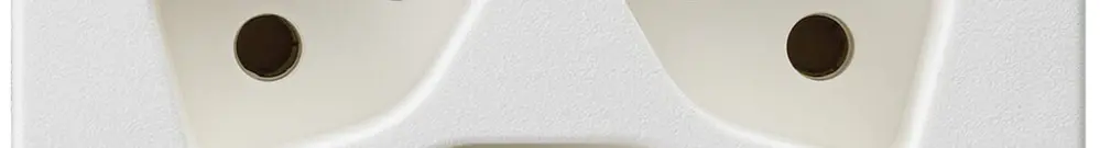 EB-Steckdose 3×T13 FLF weiss 