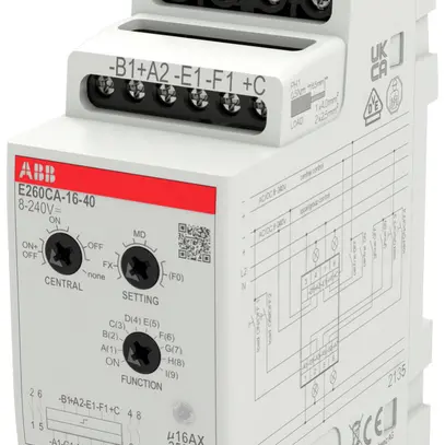 Télérupteur ABB E260CA-16-40 2UM 8…240VUC/16A 4000W 4F 