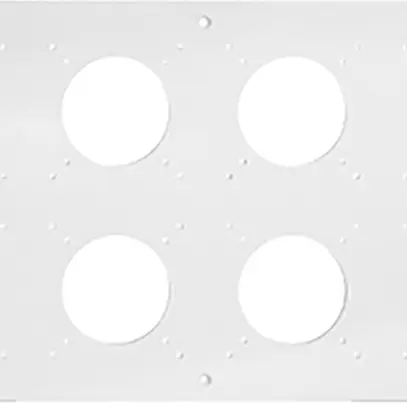 NUP-Kopfzeile Feller NEVO, 2×4, für N.CO-Apparate, weiss 