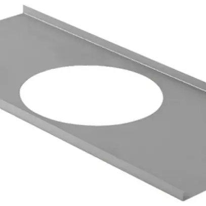 Montageplatte SG Rax 200 Stahl Ø200×585×260mm grau 