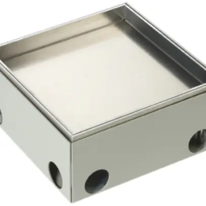 Scatola di tiraggio Woertz 214×214mm alu 