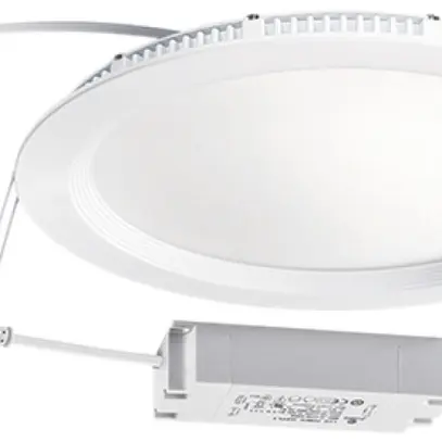 Downlight LED ESYLUX ELSA Ø225 ON/OFF 18W 4000K, blanc 