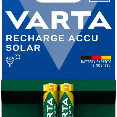 Accu VARTA Solar NiMH HR03/AAA, 0.55Ah blister a 2 pezzi 