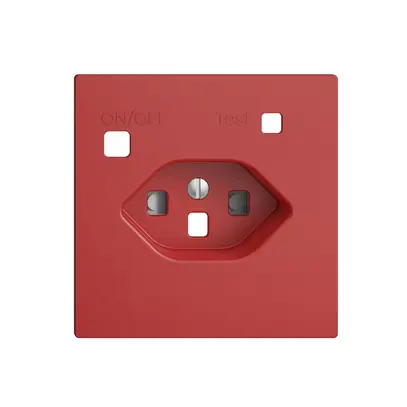 Kit frontale EDIZIOdue per presa FI F, T23, shutter, berry 