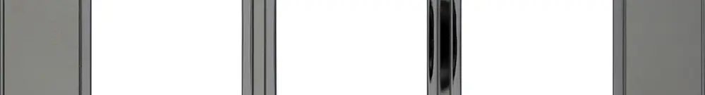 Intestazione INC Legrand Arteor 1×3 orizzontale 213×92mm Stainless Steel 