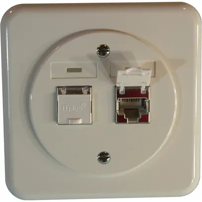 Boîte ENC cat.6 PMI 2p.2RJ45/s blanc 