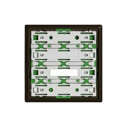 Piastra frontale EDIZIO.liv UNI SNAPFIX® 60×60mm umbra 