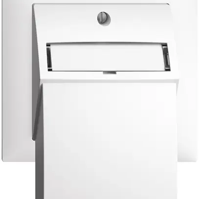 EB-Montageset EDIZIOdue, mit Flachauslasshaube, für 2×RJ45, weiss 