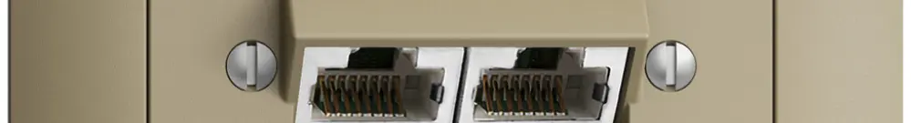 Presa INS 2×RJ45/s 4P sep. EDIZIOdue sand ITplus 