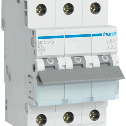 Disgiuntore Hager MCB 3P 415V tipo C 40A Icn 6kA 3UM 