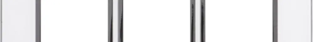 Intestazione INC Legrand Arteor 1×3, orizzontale, mirror white 