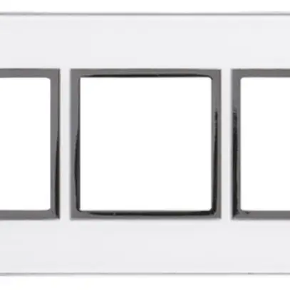 En-tête ENC Legrand Arteor 1×3, horizontal, mirror white 