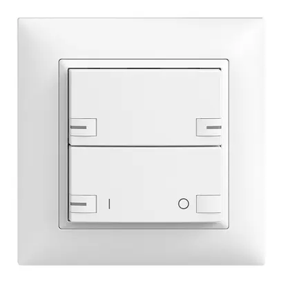 Kit frontal ENC EDIZIOdue zepAIR ON/OFF 1C sans marquage avec LED blanc 