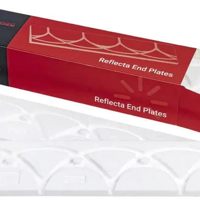 Piastra terminale T2REFLECTA nVent 100×400mm 6 pzz 